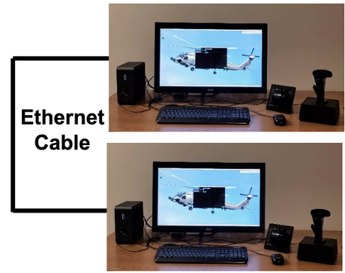 A computer with a helicopter on the screenAI-generated content may be incorrect.